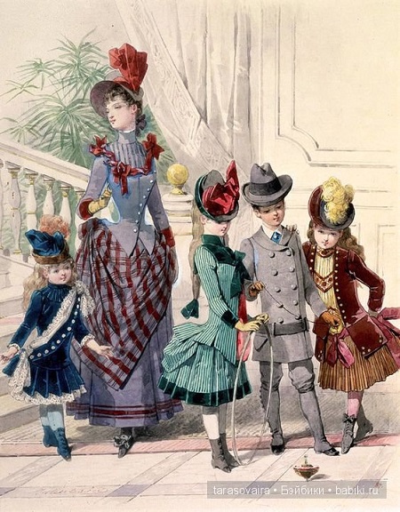 Детская мода 19 века