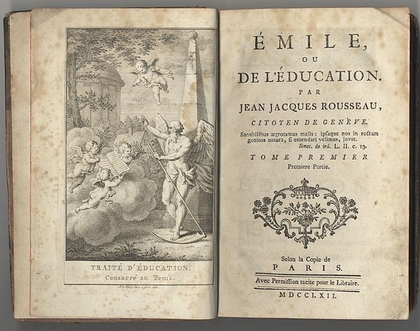 Ж.Ж.Руссо "Эмиль, или о воспитании" 1762 год